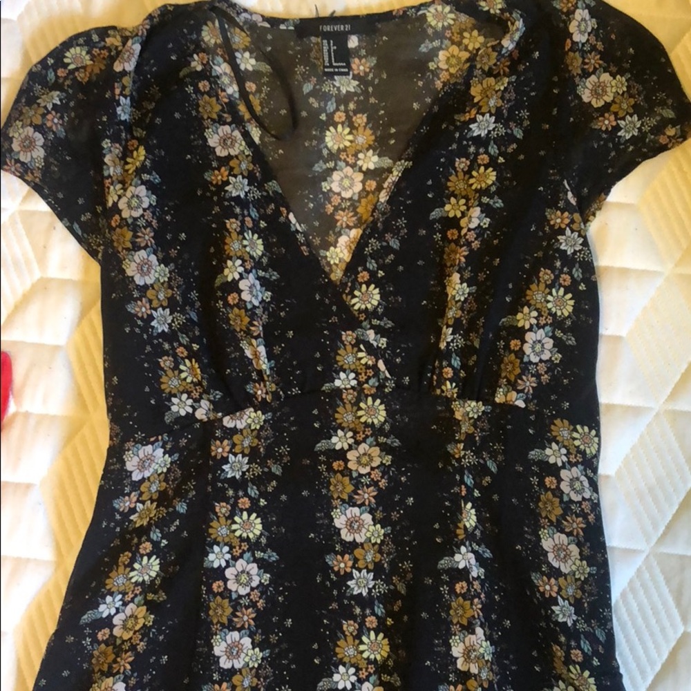 Sheer floral dress